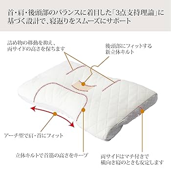 西川　ファインスムーズ　エラストマーパイプ枕　低め　定価22000円 Amazon｜【キャンペーン対象商品】 nishikawa 【 西川